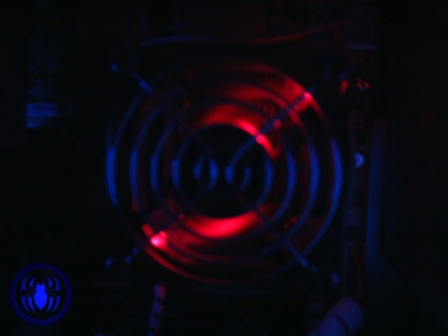 Modding Adaptador 60/80mm Akasa - Iluminación roja