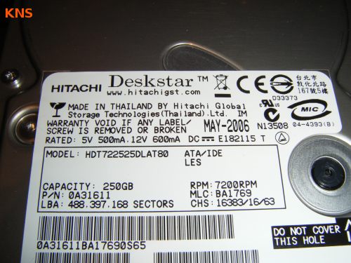 HDD Hitachi Deskstar IDE