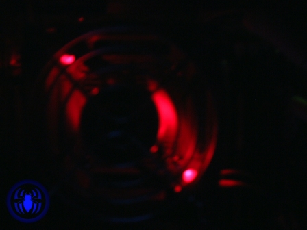Modding Adaptador 60/80mm Akasa - Iluminación roja