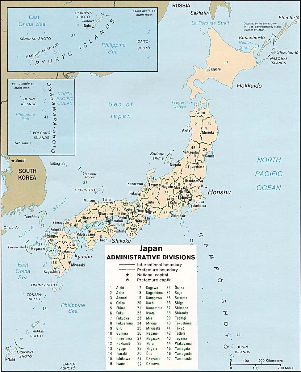 División en Prefecturas