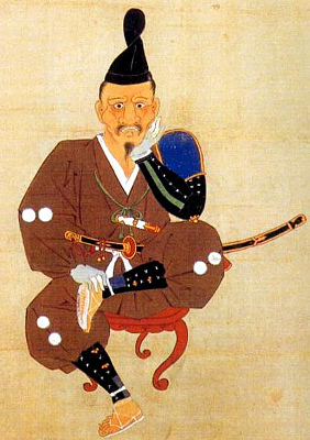 Cuadro de si mismo, encargado por Tokugawa Ieyasu después de Mikatahara. Source: Internet
